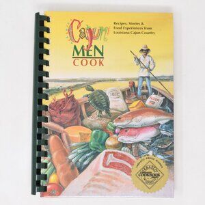 Cajun Men Cook Recipe Book Food Louisiana Hardcover Spiral Illustrated Beaver Cl